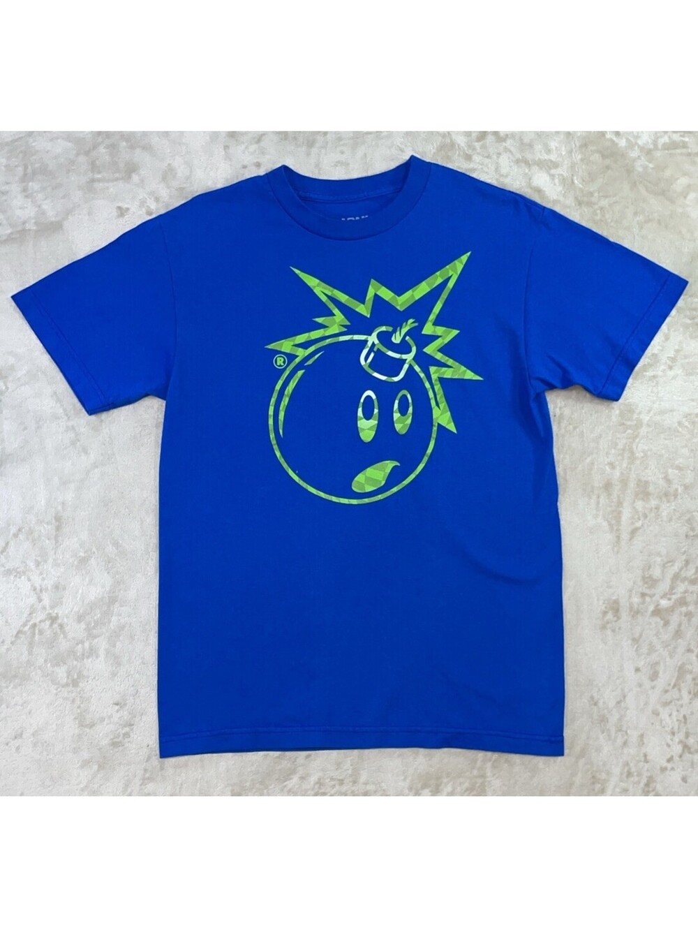 The Hundreds Adam Bomb Blue Green Graphic Tee Mens Streetwear Size Medium - NWOT